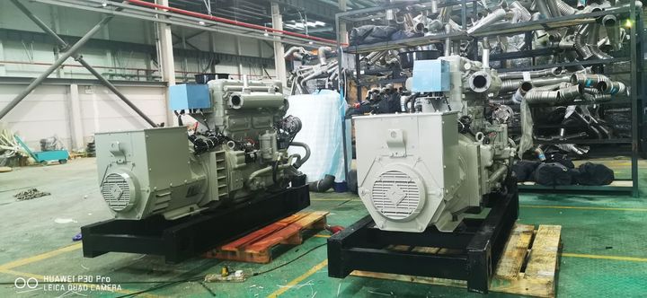 上海某海上執(zhí)法游艇選用上研動(dòng)力48kw 船用機(jī)組，客戶驗(yàn)收合格順利交貨